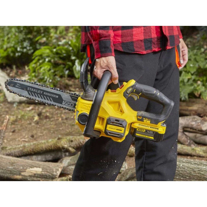 Stanley Fatmax V20 akkumoottorisaha, 18 V, 4 Ah, 30 cm:n laippa