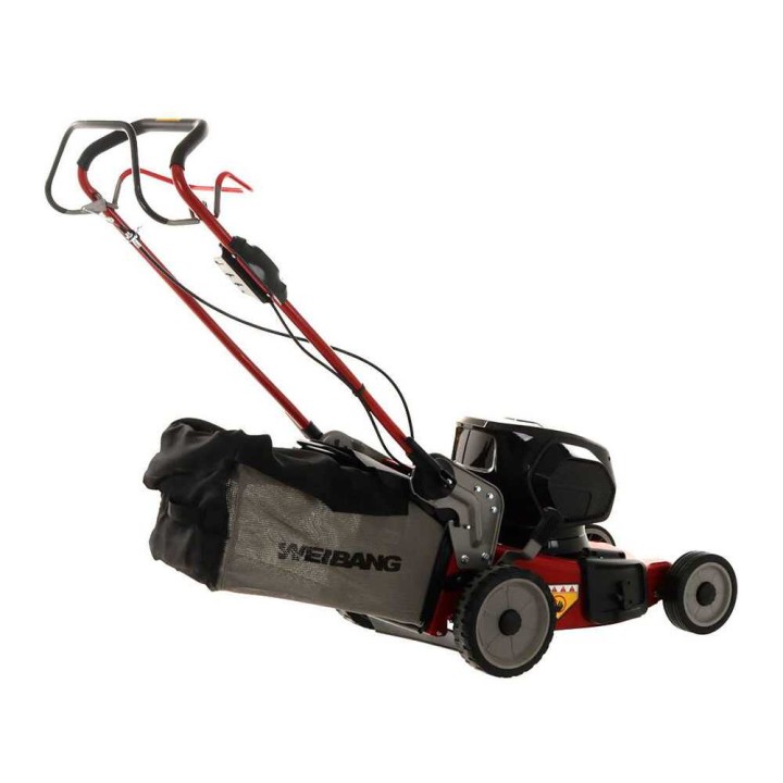 Weibang WB502SE3 akkuruohonleikkuri, 120 V, 4 Ah, 49 cm, takaveto