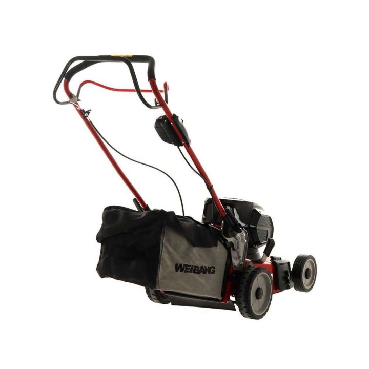 Weibang WB502SE3 akkuruohonleikkuri, 120 V, 4 Ah, 49 cm, takaveto