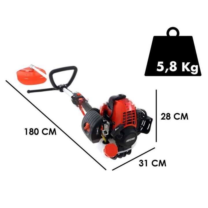 Echo SRM-267L bensiiniraivuri, 25,4 cm³, 1,21 HP, yksikahvainen