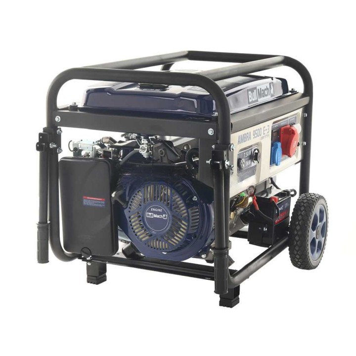 BullMach AMBRA 9500 E-3 kolmivaihegeneraattori, 7 kW, AVR, bensiinikäyttöinen