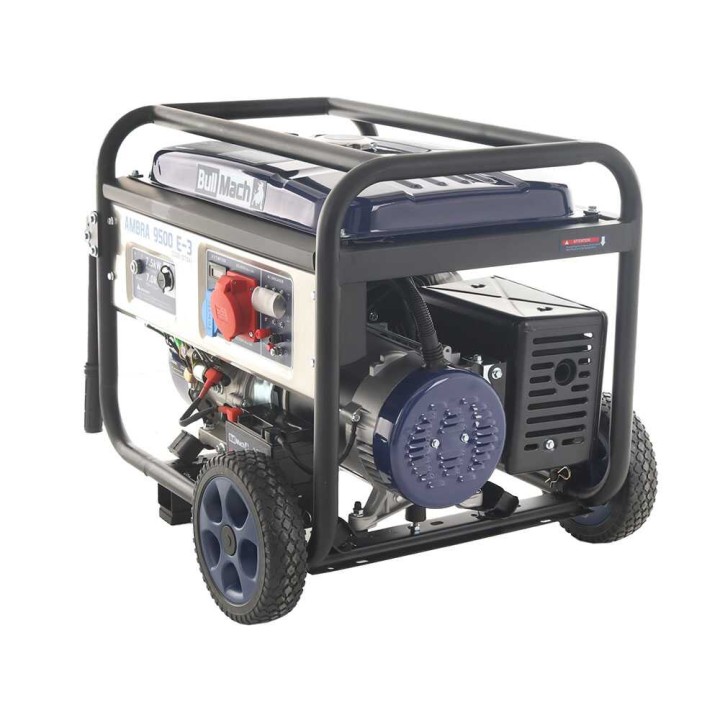 BullMach AMBRA 9500 E-3 kolmivaihegeneraattori, 7 kW, AVR, bensiinikäyttöinen