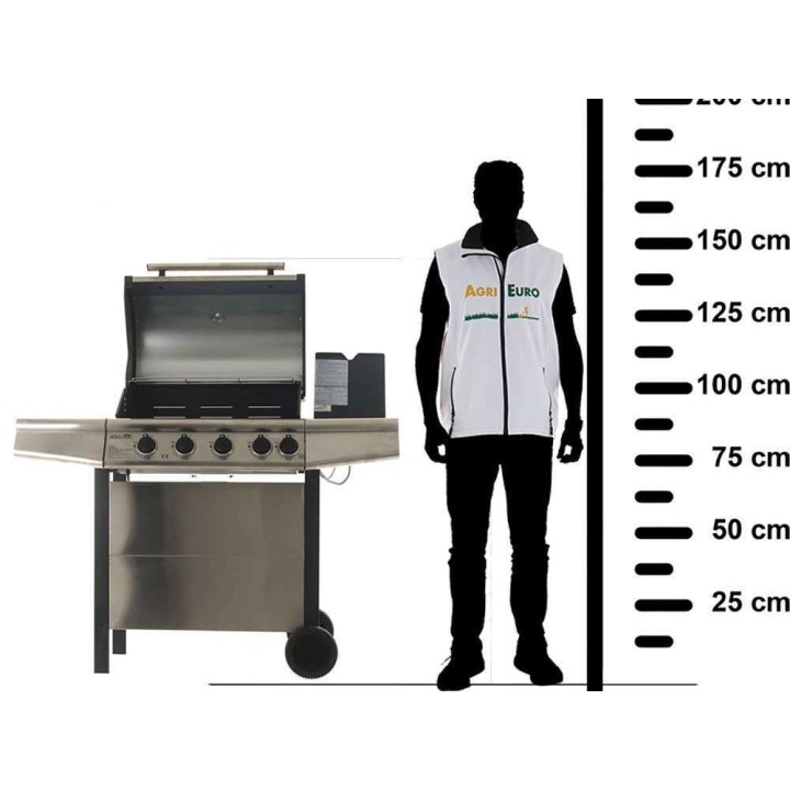 Royal Food RF-GB SS 4+1 kaasugrilli, 4 poltinta, 14,4 kW