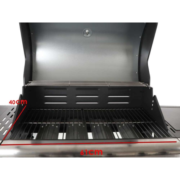 Royal Food RF-GB SS 4+1 kaasugrilli, 4 poltinta, 14,4 kW