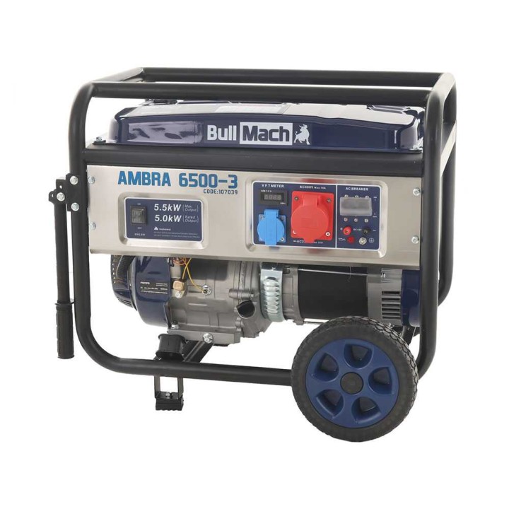 BullMach AMBRA 6500-3 kolmivaihegeneraattori, 5 kW, 5,5 kW, AVR
