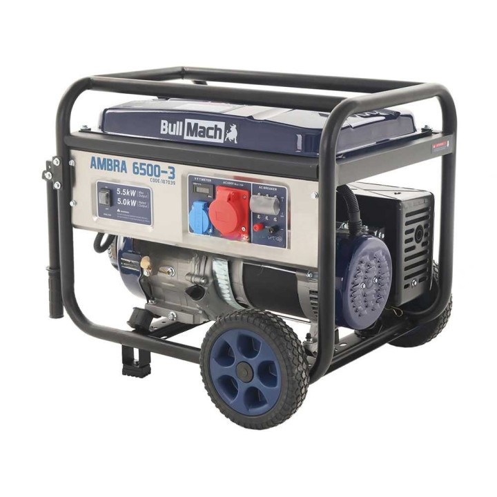BullMach AMBRA 6500-3 kolmivaihegeneraattori, 5 kW, 5,5 kW, AVR