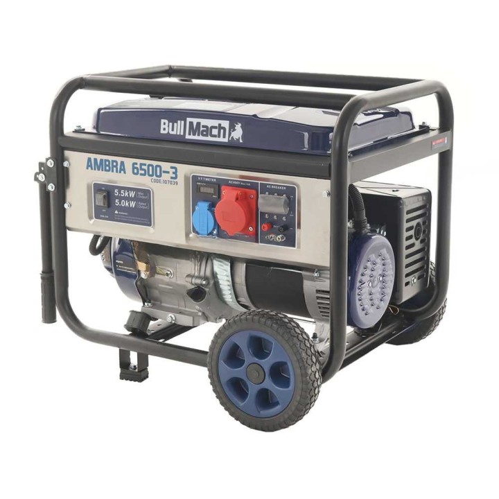 BullMach AMBRA 6500-3 kolmivaihegeneraattori, 5 kW, 5,5 kW, AVR
