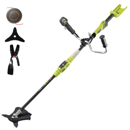 Ryobi RBC36B26B akkuraivaussaha 36 V siimapää ja teräskiekko ilman akkua ja laturia