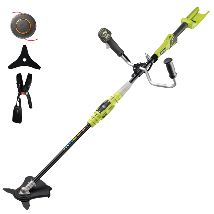Ryobi RBC36B26B akkuraivaussaha 36 V siimapää ja teräskiekko ilman akkua ja laturia