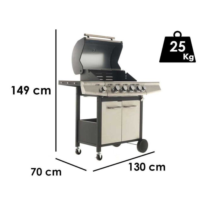 Royal Food RF-GB SS 4+1 DELUX kaasugrilli, 4 poltinta, 14,4 kW