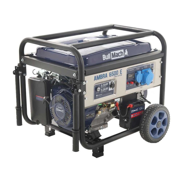 BullMach AMBRA 6500 E bensiinikäyttöinen generaattori, 5,5 kW, AVR, 230 V