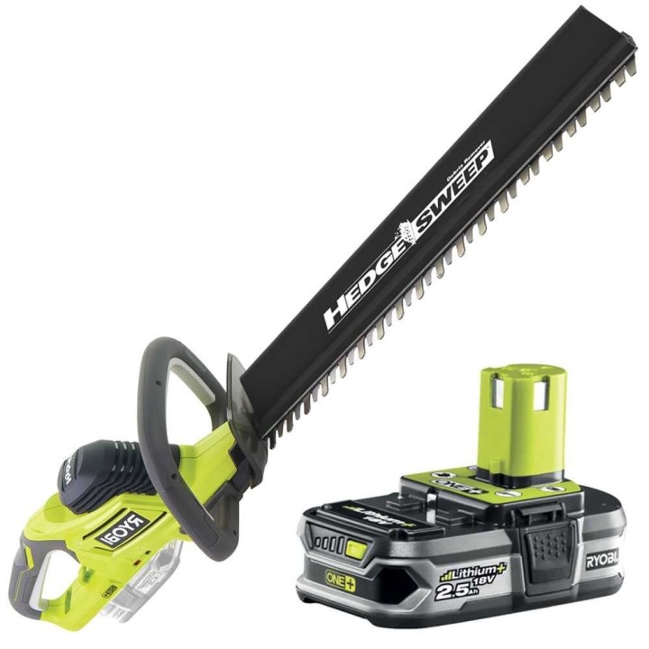 RYOBI HYBRID RHT1850H25HS hybridi pensasleikkuri 18 V 50 cm