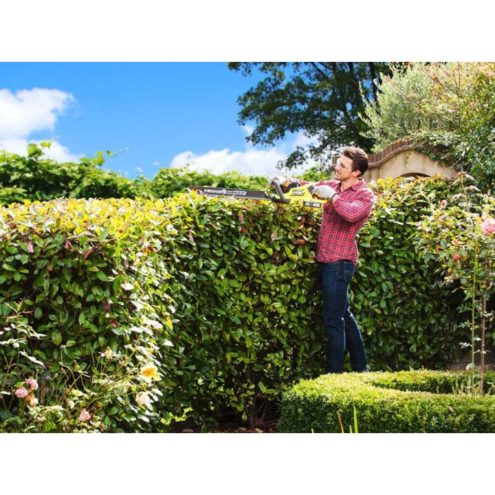 RYOBI HYBRID RHT1850H25HS hybridi-pensasleikkuri, 18 V, 50 cm