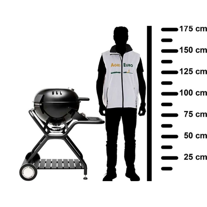 Outdoorchef Ascona 570 G All black -kaasugrilli, 8,5 kW, Ø 57 cm