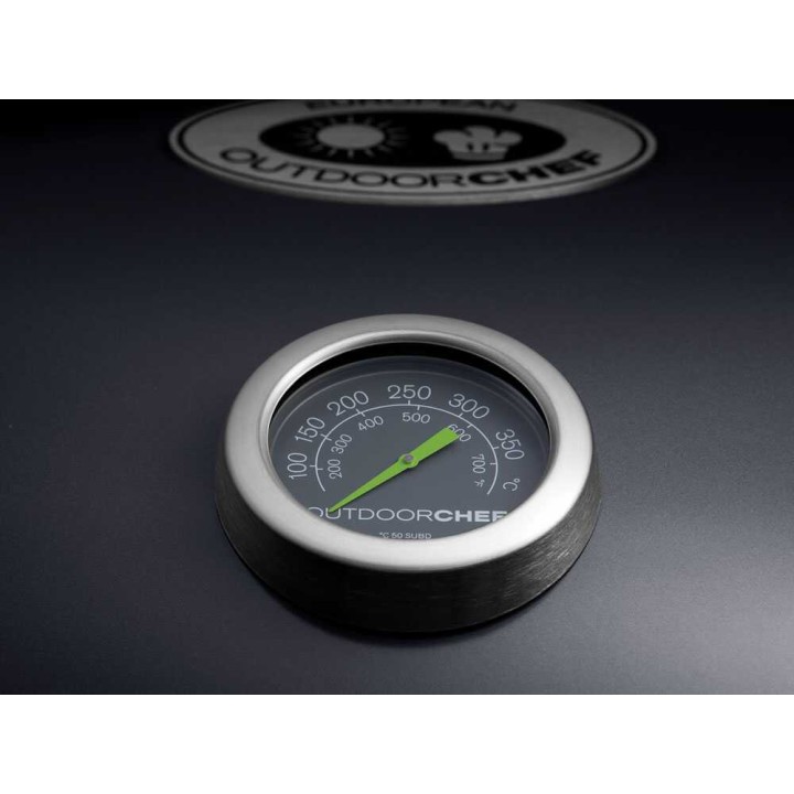 Outdoorchef Ascona 570 G All black -kaasugrilli, 8,5 kW, Ø 57 cm