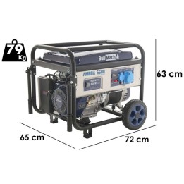 BullMach AMBRA 6500 bensiinikäyttöinen generaattori 5 5 kW AVR 230 V