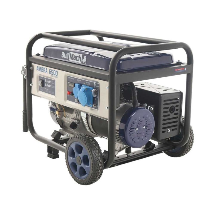 BullMach AMBRA 6500 bensiinikäyttöinen generaattori, 5,5 kW, AVR, 230 V
