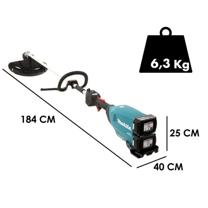 Makita DUR369LZ akkuraivaussaha, 36 V, 2 × 18 V 5 Ah
