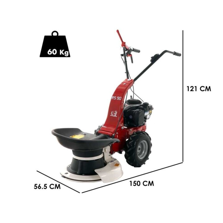 Eurosystems RS90 pyörivä kelaleikkuri, Briggs & Stratton 575 EX, 57 cm