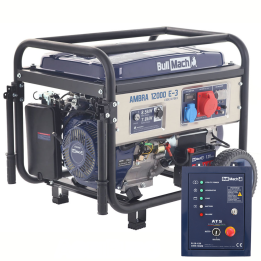 BullMach AMBRA 12000 E 3 kolmivaihegeneraattori 7 8 kW AVR ja ATS