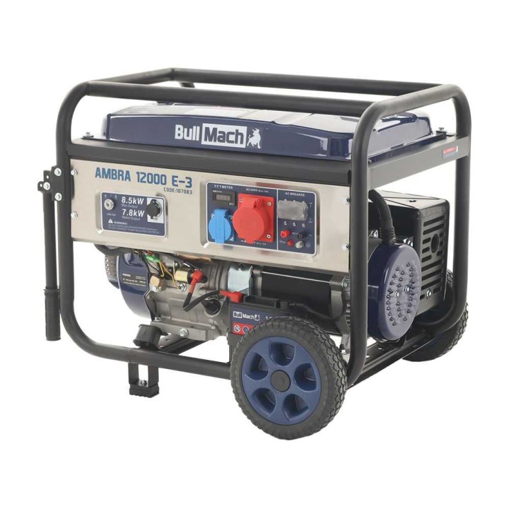 BullMach AMBRA 12000 E-3 kolmivaihegeneraattori, 7,8 kW, AVR ja ATS