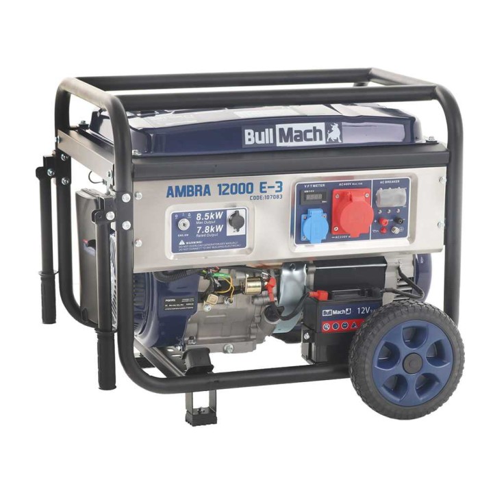 BullMach AMBRA 12000 E-3 kolmivaihegeneraattori, 7,8 kW, AVR ja ATS