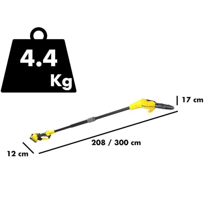 Stanley Fatmax V20 -pylväsoksasaha, 18 V, 4 Ah, 20 cm