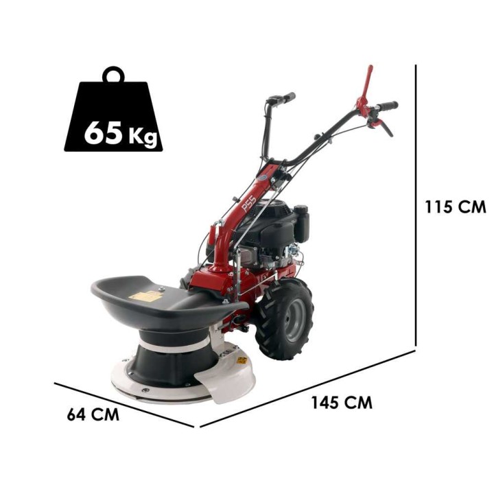 Eurosystems P55 -rotosilppuri, Loncin 196 cm³, 57 cm, 6,5 HP