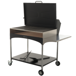 Famur BK 10 Elite puu ja hiiligrilli 92 58 5 cm ruostumaton teräs
