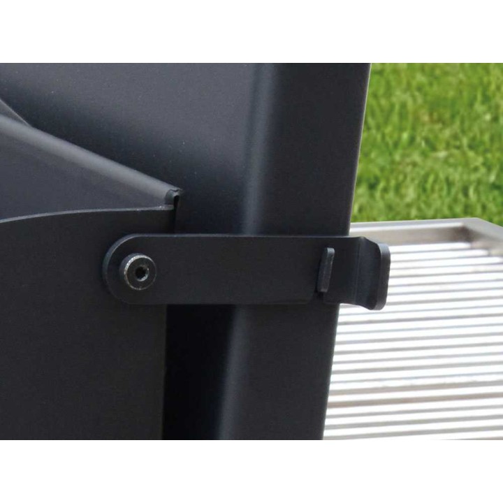 Famur BK 10 Elite puu- ja hiiligrilli, 92 × 58,5 cm, ruostumaton teräs