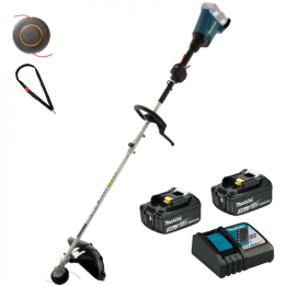 Makita DUX60Z akkukäyttöinen raivaussaha 36 V 2 akkua 18 V 3 Ah