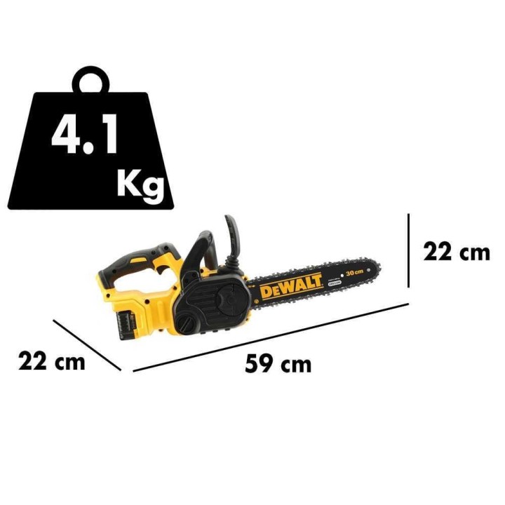 DeWalt DCM565P1-QW akkumoottorisaha, 18 V, 30 cm, 5 Ah