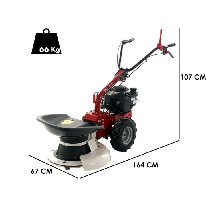 Eurosystems RS210 pyörivä niittokone, 64 cm, Briggs & Stratton 675 EXi, 6 HP