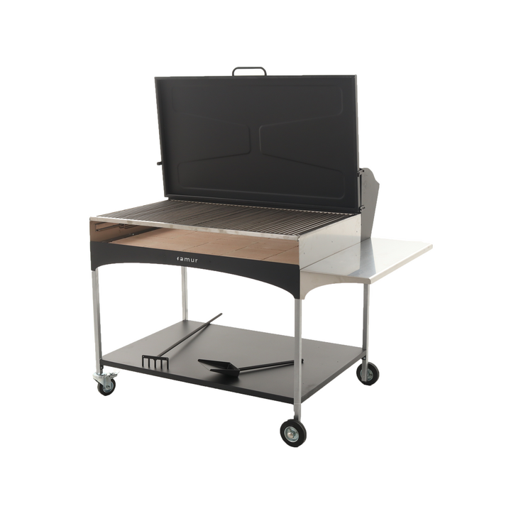Famur BK 12 Elite puu ja hiiligrilli 114 66 5 cm
