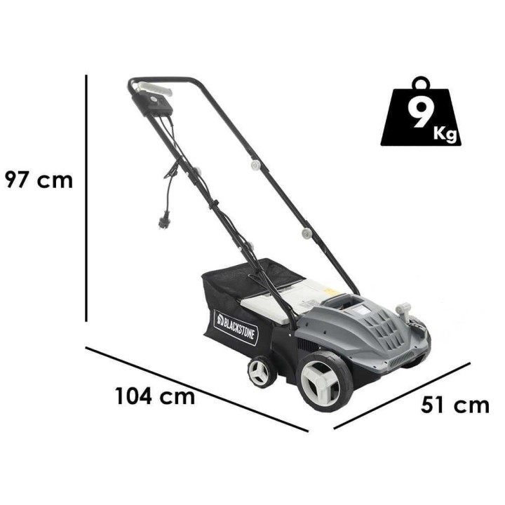 BlackStone ES-1500 sähköinen nurmikon ilmaaja, 1 500 W, 32 cm