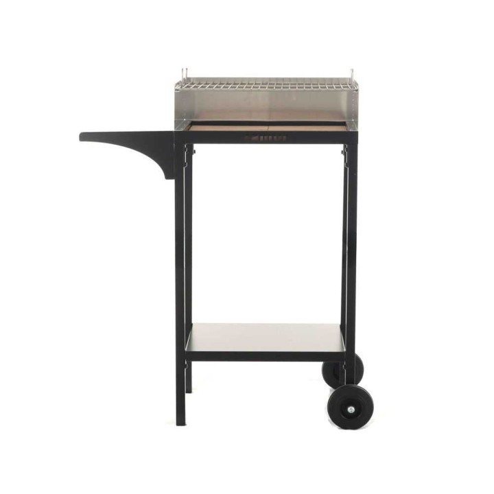 Famur BK6 Prime hiiligrilli, 48 × 36 cm, ruostumaton teräs, tulenkestävä tiilipohja