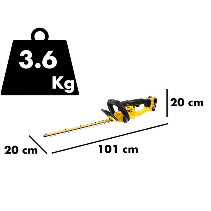 DeWalt DCMHT563P1-QW akkupensasleikkuri, 18 V, 5 Ah, 55 cm