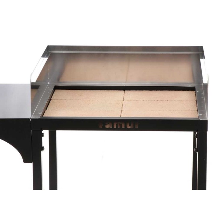 Famur BK7 Prime -hiiligrilli, 70 × 47 cm, ruostumaton teräs