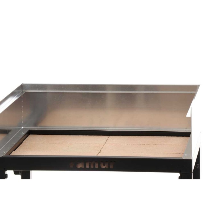 Famur BK7 Prime -hiiligrilli, 70 × 47 cm, ruostumaton teräs