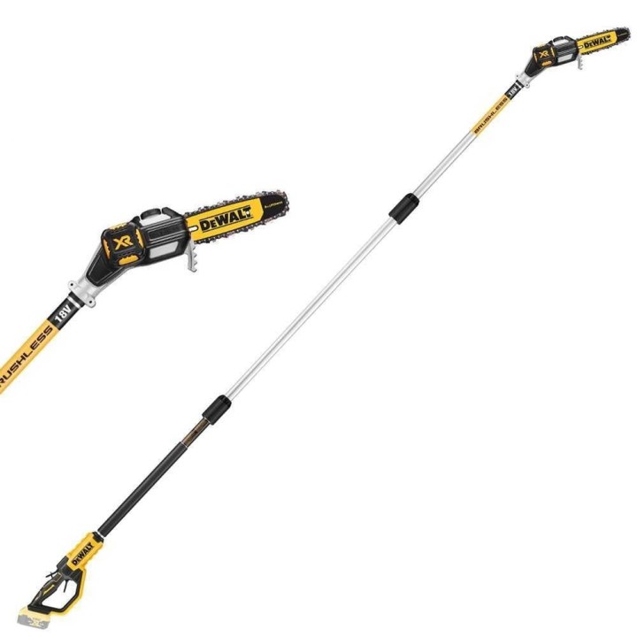 DeWalt DCMPS567N XJ akkukäyttöinen teleskooppivartinen oksasaha 20 cm
