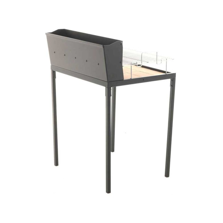 Famur BK7 Light puu- ja hiiligrilli, 70 × 48 cm, kromattu ritilä