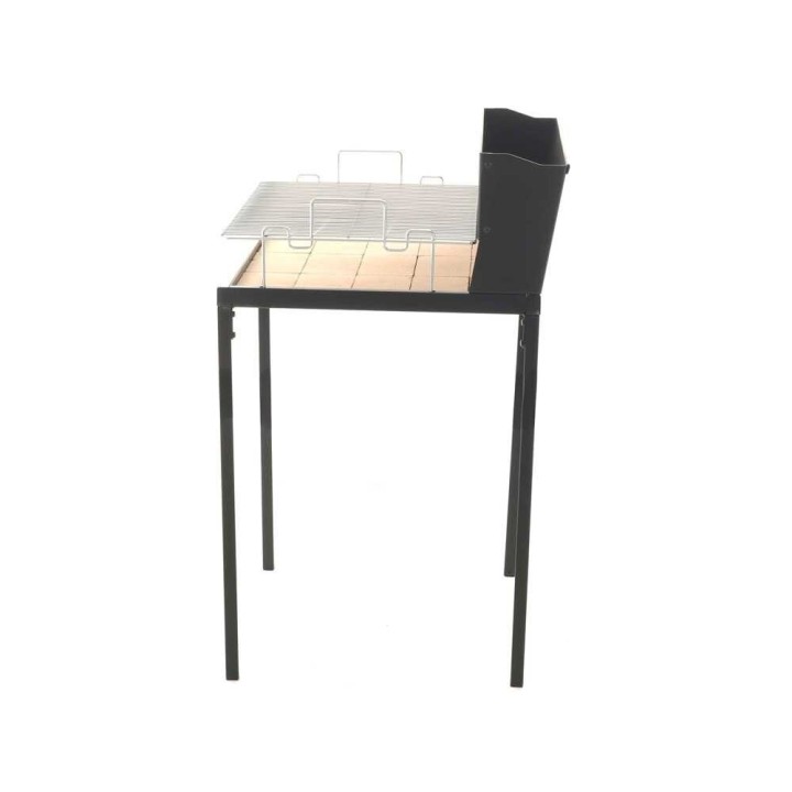 Famur BK7 Light puu- ja hiiligrilli, 70 × 48 cm, kromattu ritilä