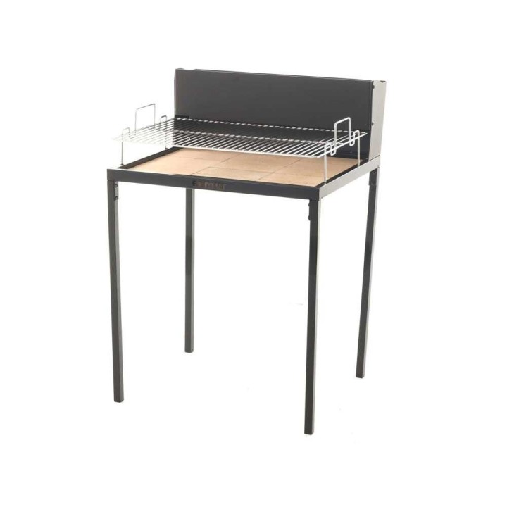 Famur BK7 Light puu- ja hiiligrilli, 70 × 48 cm, kromattu ritilä