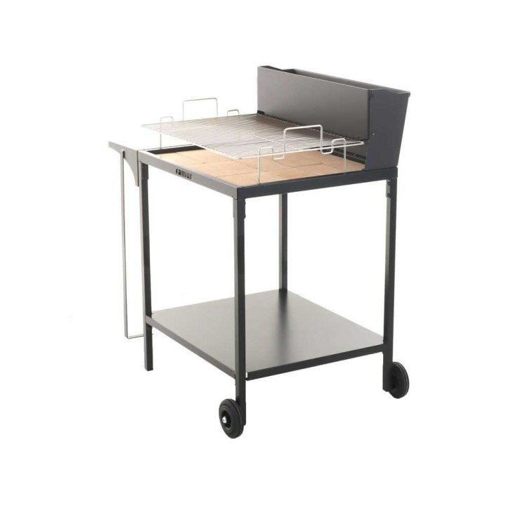 Famur BK7 Superior puu- ja hiiligrilli, 70 × 48 cm, 3 360 cm²