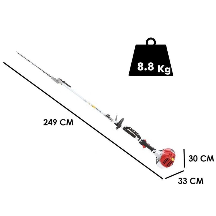 GeoTech GT-2 52 L monitoimiraivaussaha, 52 cm³, 1,94 HP