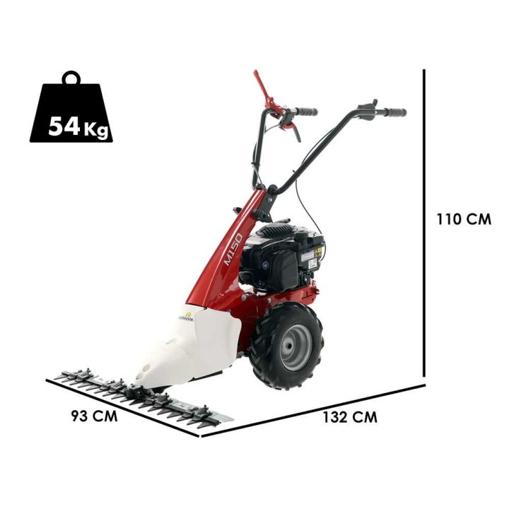 Eurosystems Minieffe M150 motoniittokone, B&amp;S 625 EXi, 87 cm, 5 HP