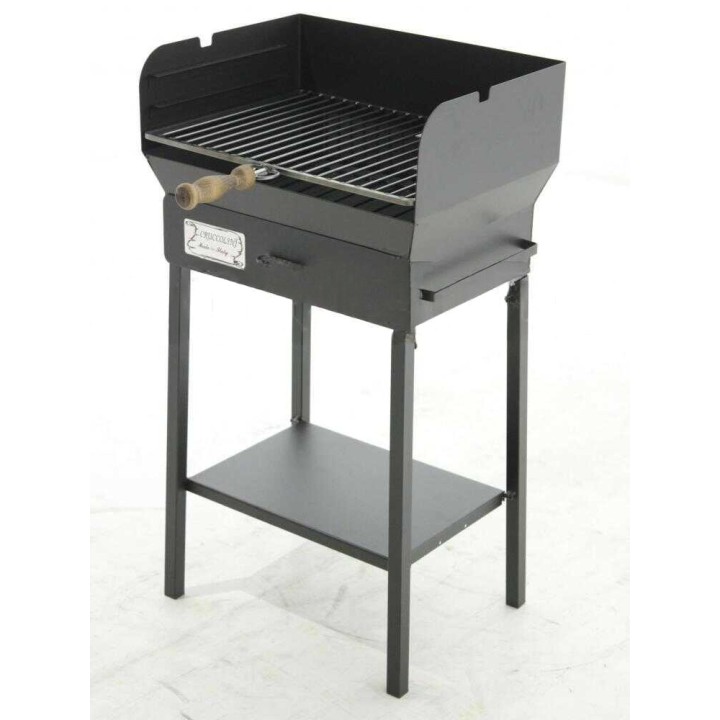 Cruccolini Livorno hiiligrilli, teräs, 50 × 38 cm, 21 kg