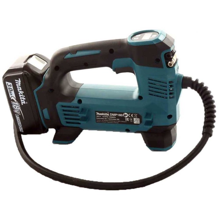 Makita DMP180Z akkukompressori, 18 V, 8,3 bar, akku ja laturi