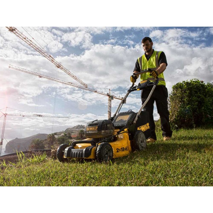 DeWalt DCMW564P2-QW akkuruohonleikkuri, 48 cm, 36 V, 2 × 5 Ah