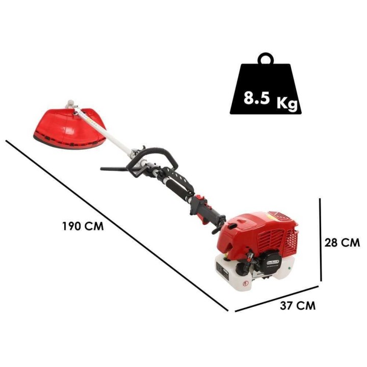 GeoTech GT-2 58 L monitoiminen raivaussaha, 58 cm³, 3,48 HP